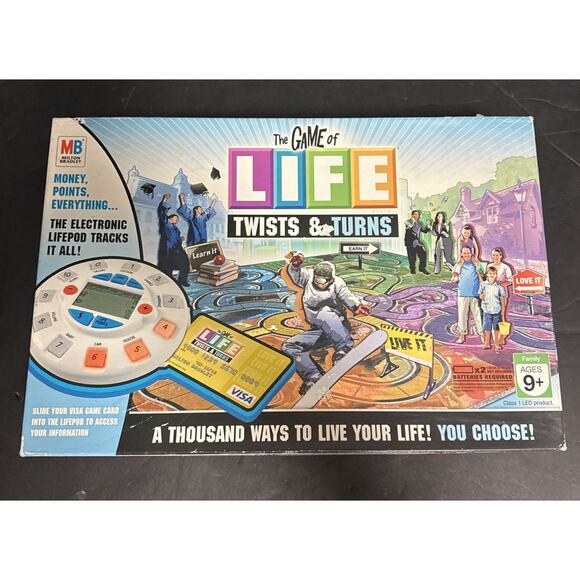 The Game of Life Twists & Turns Milton Bradley Board Game 100% Complete Tested - Picture 2 of 16